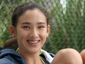 teen girl with braces